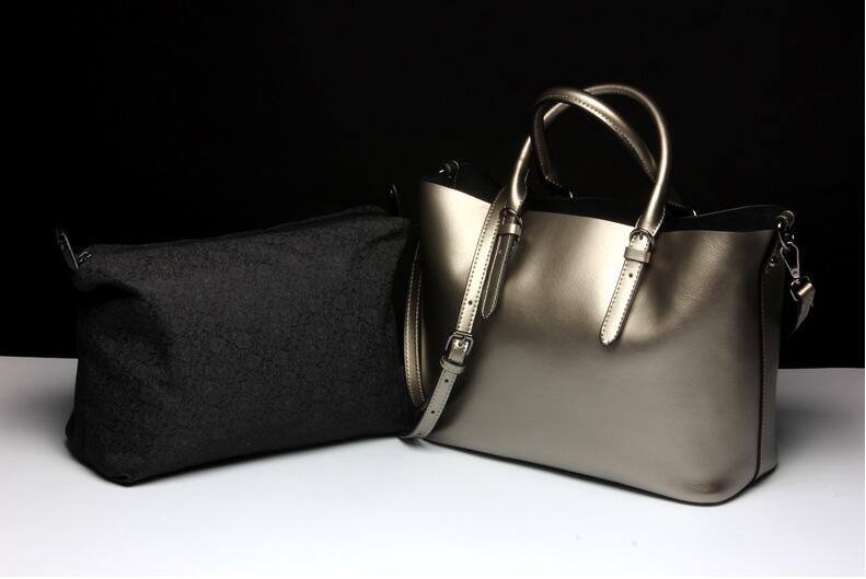 New 6 colors high quality genuine leather crossbody bags women cowhide leather shoulder bags large messenger bag Ladies handbags