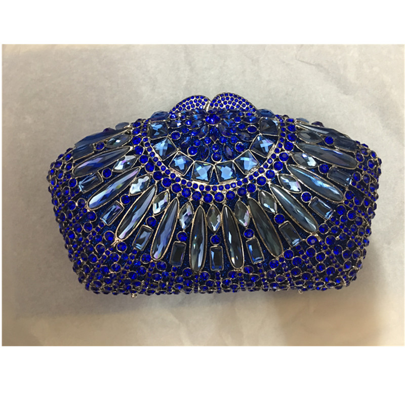New Women Crystal Prom Clutch Purse Female Prom Purse Bridal Shoulder Bag Womens Handbags Rhinestone Evening Bags High Quality