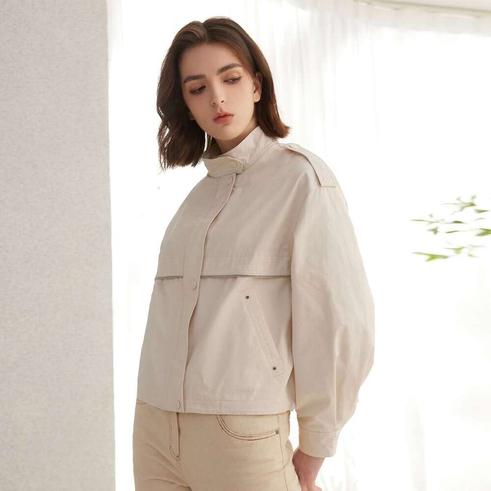 K2121l Spring Autumn Womens Clothing Brand Ladies Clothes Long Sleeved Cotton Coats For Women
