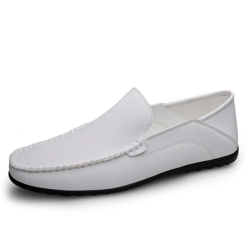Plus Size 47 Leather Mens Shoes Casual Official Mens Shoes Moccasins Italy Breathable Sliding Mens Shoes 241106