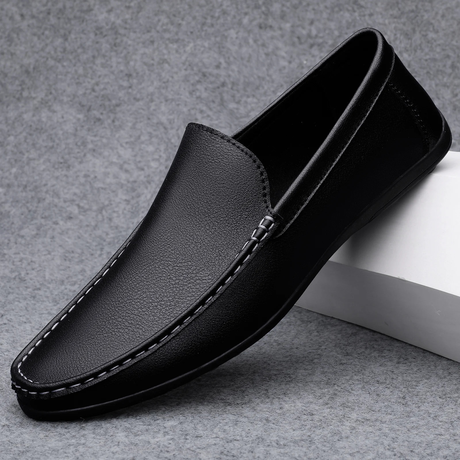 Fashion Mens Shoes High Quality Loafers Comfortable Kayak Shoes White Mens Summer Casual Shoes Mocassin Plus Size 47 241106
