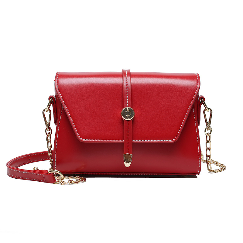 Retro messenger bag PU leather lady chain shoulder messenger bag lady designer wallet handbag fashion mobile phone bag