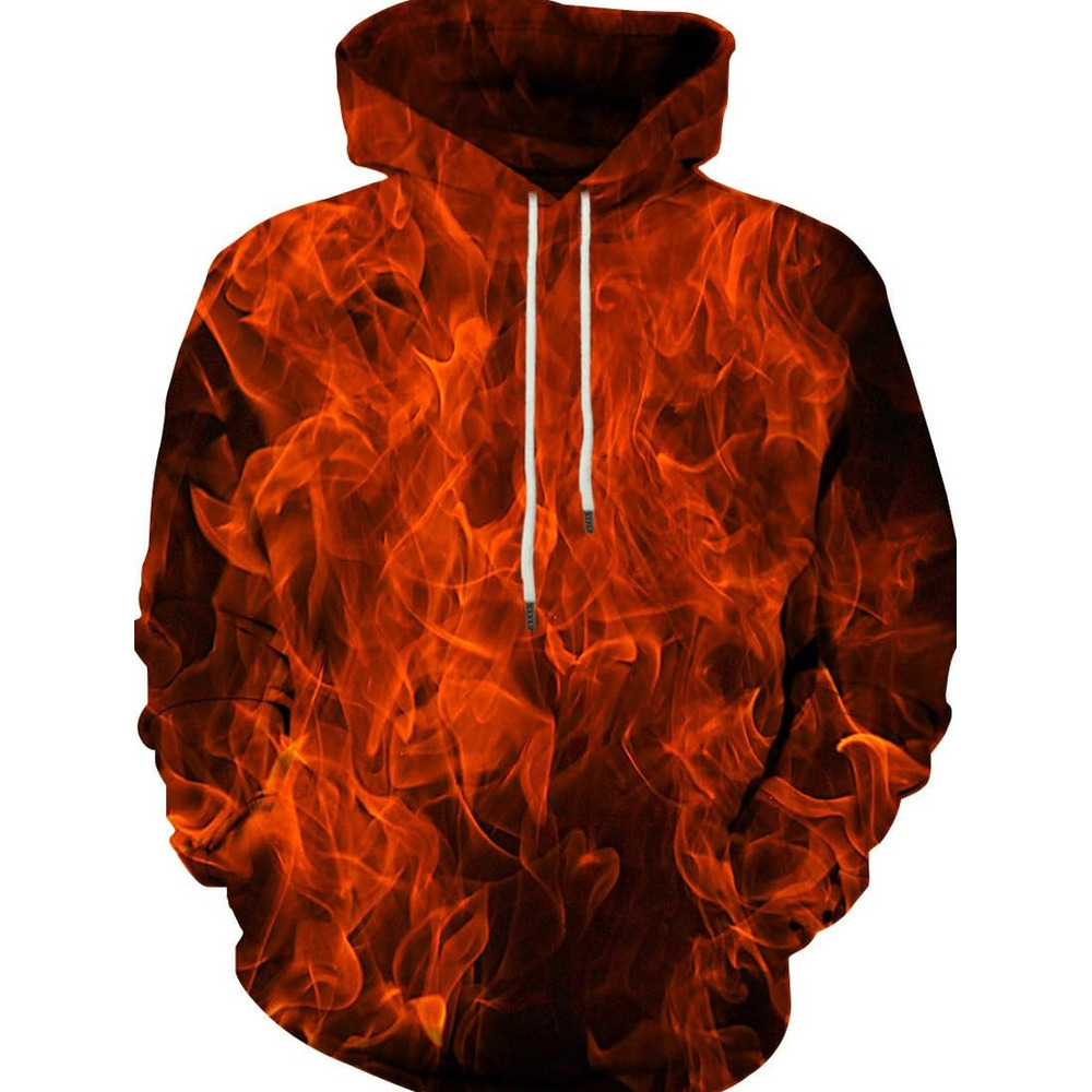 Hoodie for Mens Womens Pattern hoodie unisex novel sports shirt cool 3D printed pullover hoodie with pocket Graphic red