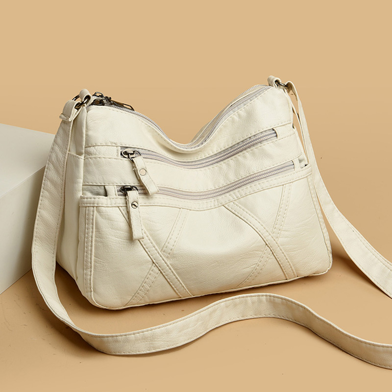 Summer Shoulder Messenger Bags For Women 2024 New Purses And Handbags Soft Leather Crossbody Bags Casual Small Tote Bag Bolsos