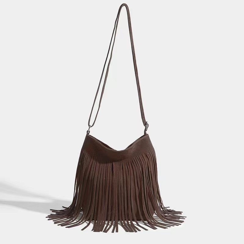 New Women Fringe Shoulder Bag Commuter Women's Popular small Crossbody Bag Novelty Style Travel Shopping Large capacity tote bag