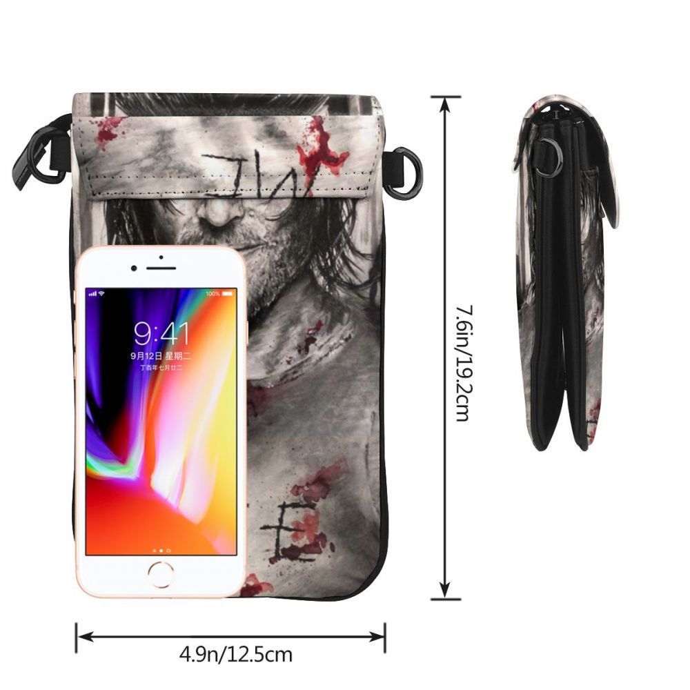 The Walking Dead Shoulder Bag Daryl Dixon Bite Leather Bag Multi Function Print Women Bags Crossbody Purse