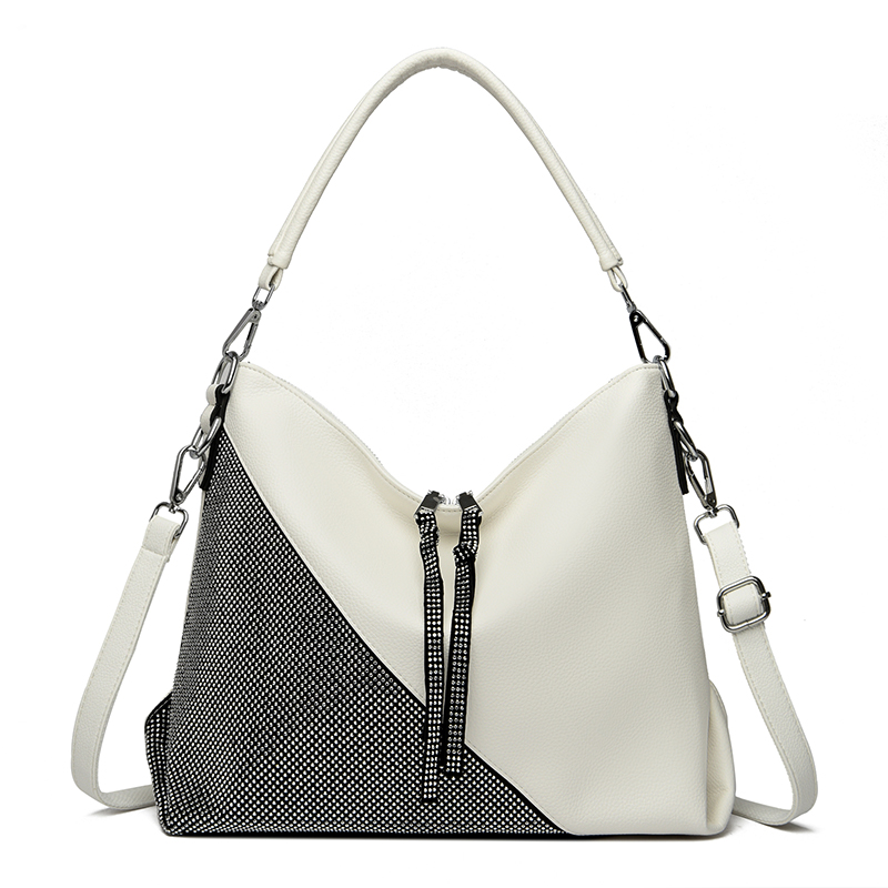 High Quality Leather Crossbody Bag Fashionable Diamond Shoulder Bag With Large Capacity Luxurious Designer Brand Women's Handbag