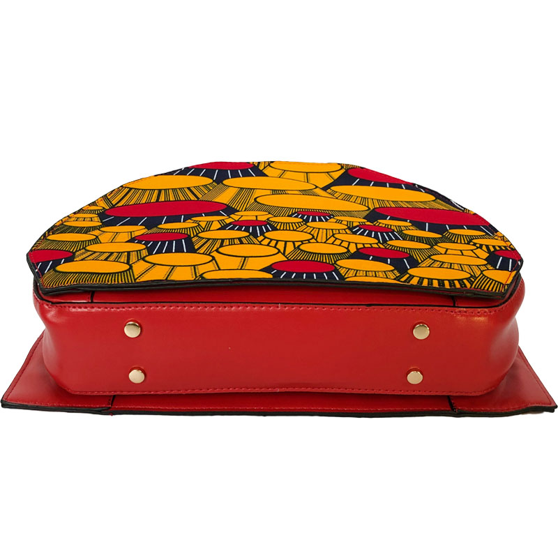 Top Selling Wax Fabric Made Handbag And 6Yards Fabirc Set African Wax Print Fabric With Bag To Match Set For Party