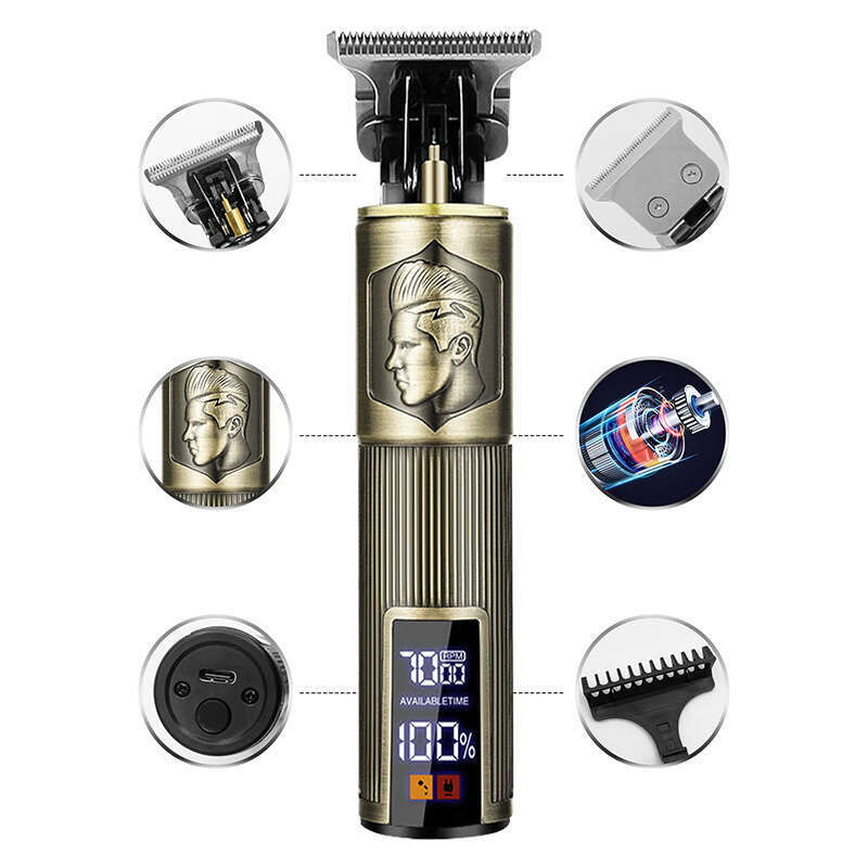 Professional Men's Electric Shaver and Hair Clipper Zero Gap T Blade Edge Pad for Beard Trimming Facial Care Great Gift Idea