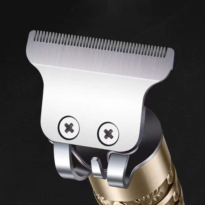 Professional Men's Hair Clipper with T Blade Zero Gap Pad Edger Rechargeable Cordless Shaver Gift for Beard