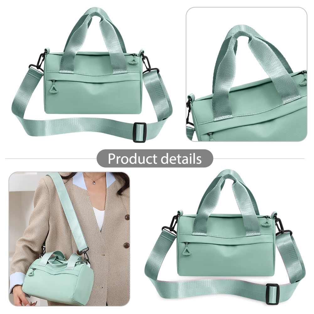 Women Fashion Shoulder Bag Solid Color Versatile Sling Bag Detachable Strap All-Match Satchel Bag Female Dating Bag