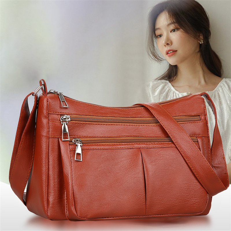 Women's Bag Trend Korean Handbags Designer Luxury Brand Ladies Shoulder Bags Soft Leather Fashion Versatile Crossbody Bag