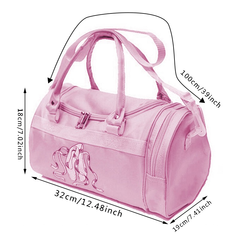 Children Ballet Dance Handbag Pink Crossbody Bags Large Capacity Sports Yoga Handbags 2024 New High Quality All-Match Casual