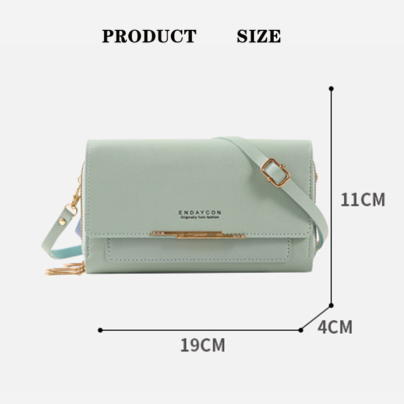 Buylor New Women's Handbag Fashion Mobile Phone Bag Ladies Wallet Pu Leather Clutch Bags Large Capacity Shoulder Bags Coin Purse