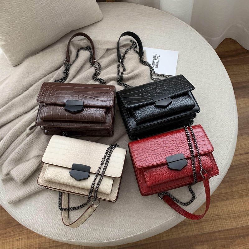 2023 Fashion Stone Pattern Leather Crossbody Bag For Women Sac A Main Female Shoulder Bag Female Handbags And Purses With Handle