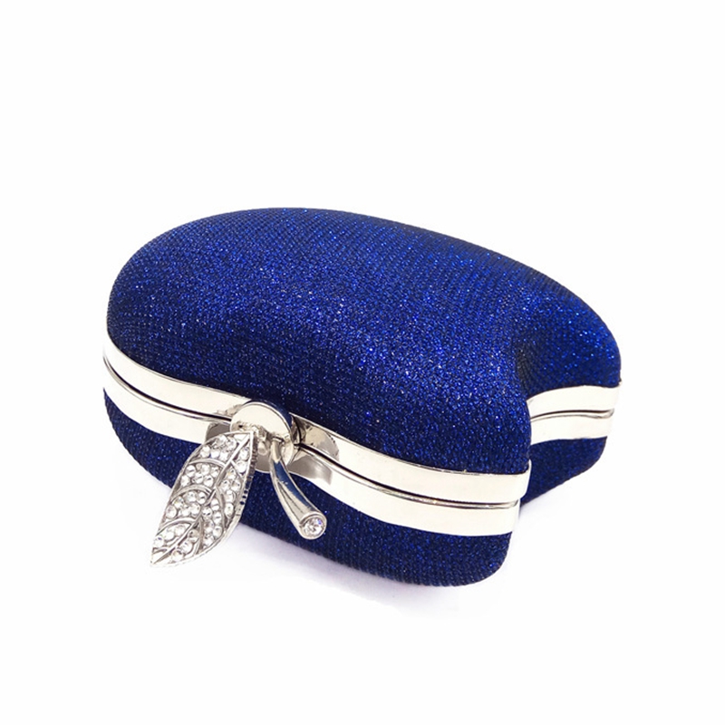 DOYUTIG Women's Crystal Apple Shape Evening Bag Female Luxury Clutch Bags Wedding Diamond Beaded Bag Rhinestone Party Bags A176