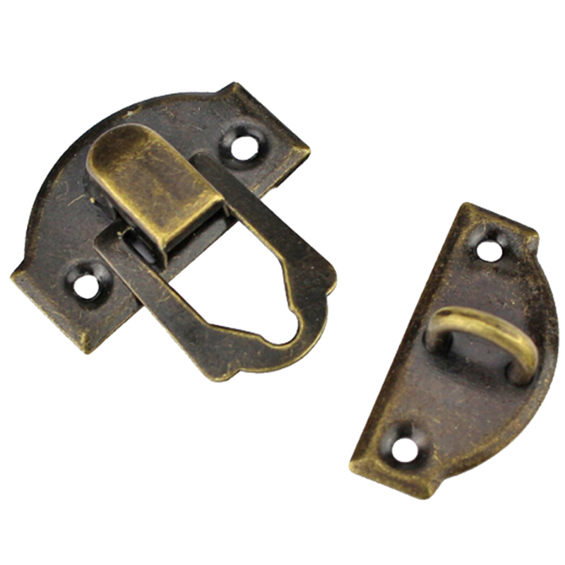 10Pcs 27*30MM Vintage Iron Lock Catch for Jewelry Box Suitcase Clip Hardware