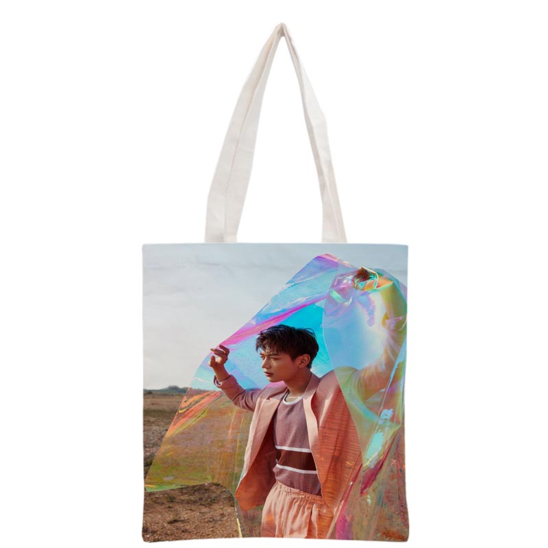 SHINee Choi Minho Handbag Korea-Pop printing canvas tote bag Reusable Foldable Canvas Women Bags 30x35cm custom your image