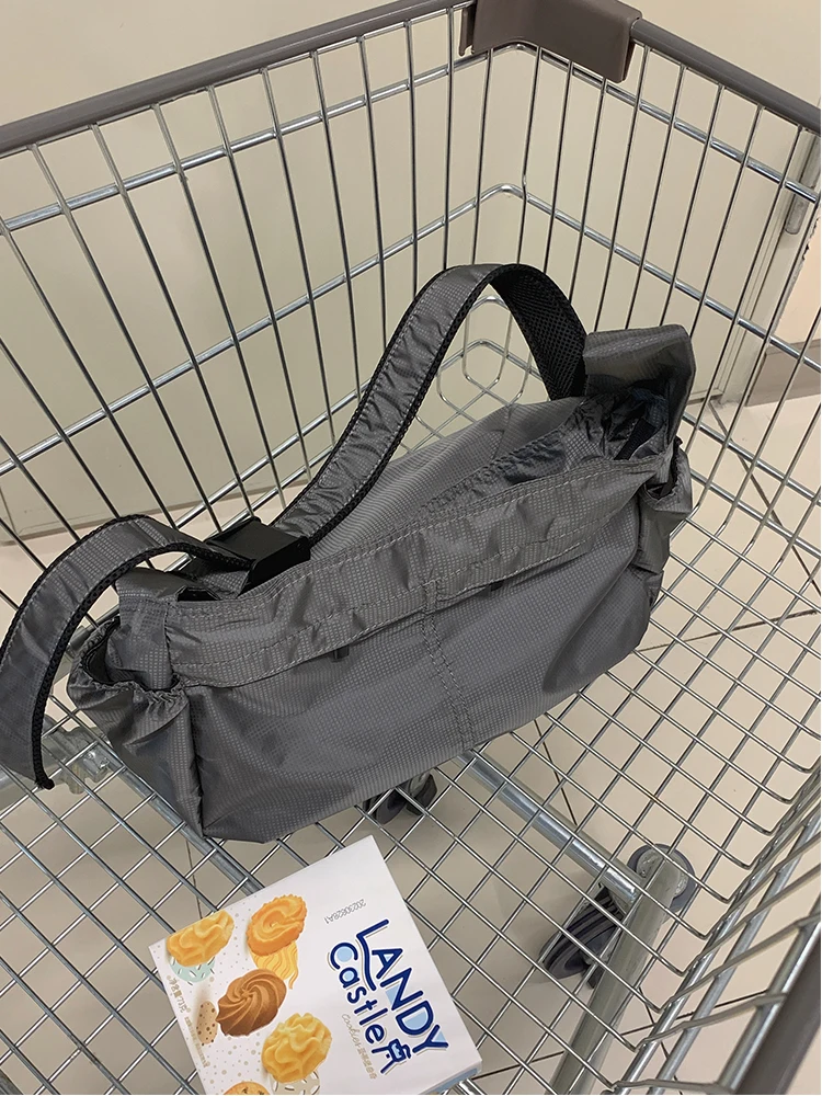 Japanese Nylon Travel Shoulder Man Bag Streetwear Style College Teens Sling Men’s Bag Messenger Bags Causal School Cross Bag