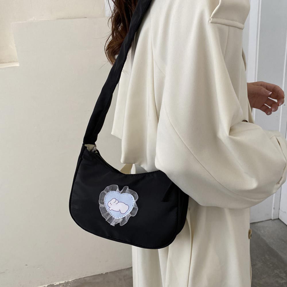 Fashion Women Shoulder Bags Nylon Sling Bag Female Cute Lace Crossbody Clutch Handbags Messenger Handbags