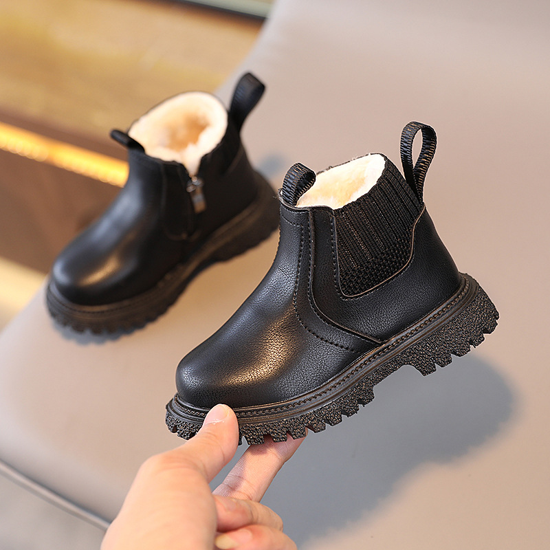 Autumn Winter Baby Kids Short Boots Super Warm Boys Girls Shoes Littlesprouts Pu Leather Children Boots Fashion Toddler Boots Kids Snow Shoes Sizes 21
