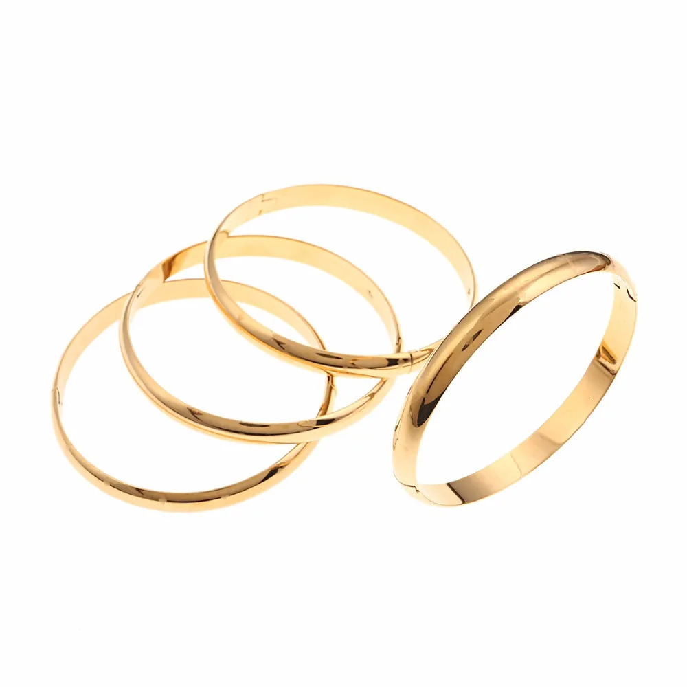 Cross Bangles Bracelets Womens Gift Open Size Laser Bracelet Dubai Gold Jewelry Bracelet 241107