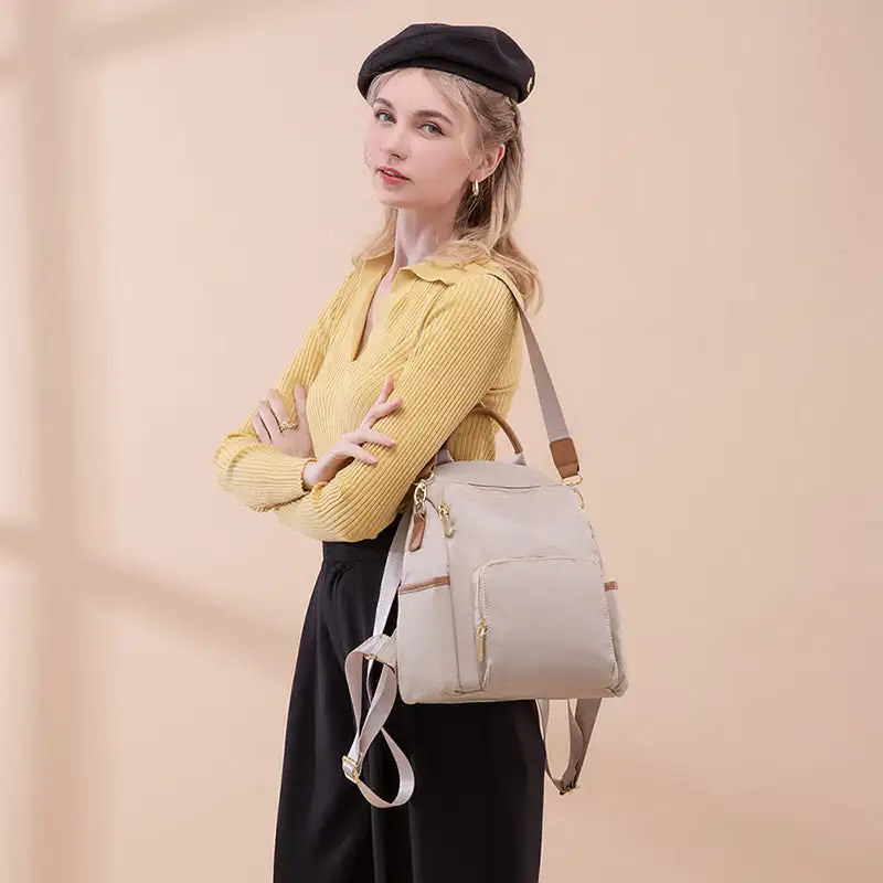 Korean Style Anti Theft Oxford Backpack Casual Fashion Girl's School Bag Multi-purpose Commuter Travel Bagpack Sling Bag Gift