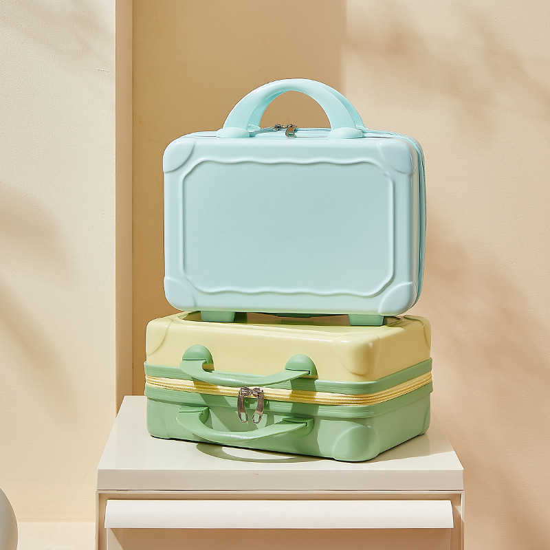 Suitcase, Makeup Bag, Small Box, Zipper, Women's Luggage, Short Distance Mini Storage Box, Luggage Accessory, Gift Bag