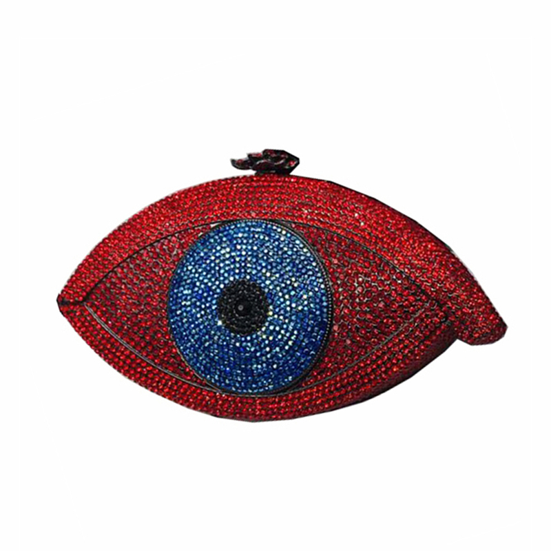 Ladies Party Small Purse Women Evening Party Big Eye Diamonds Luxury Clutch Fashion Rhinestone Wedding Party Clutch Evening Bags