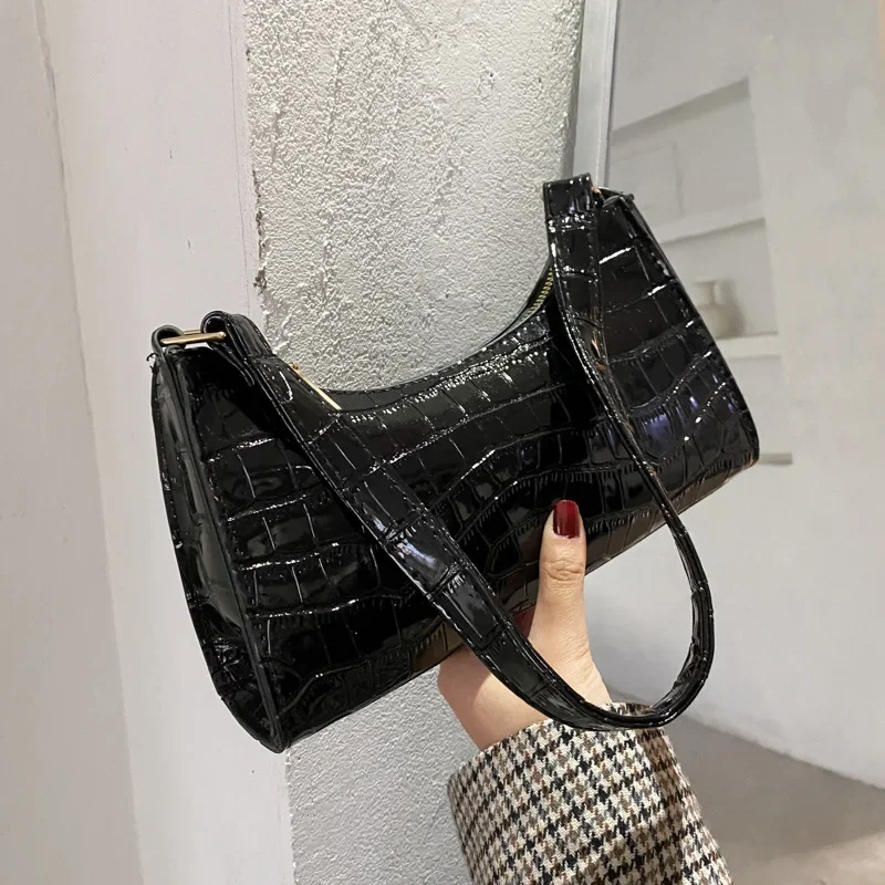 Fashion Exquisite Shopping Bag Retro Casual Women Totes Shoulder Bags Female Leather Solid Color Chain Handbag for Women 2024