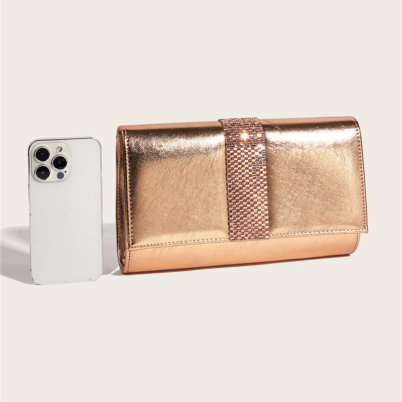 XMESSUN New PU Leather Crossbody Diamonds Clutch Bags for Women Designer Fashion Lady Casual Chain Shoulder Evening Pouch Bag