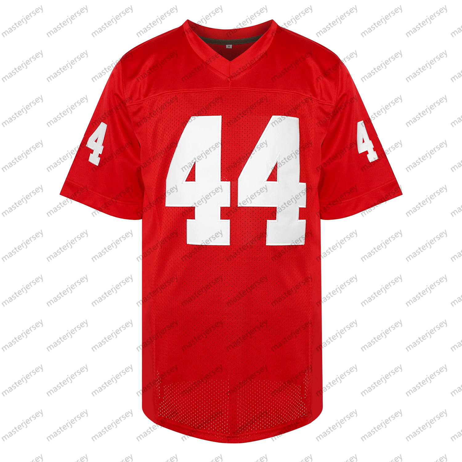 #44 GUMP Comfy V-Neck Football Jerseys Men Mesh Embroidery for Training and Competition Breathable Moisture-Wicking Short Sleeve Top for Active jersey