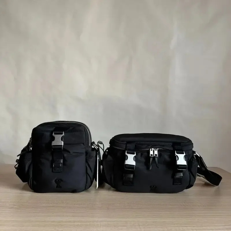 French Fashion ner Style Womens Messenger Bag y Heart Pattern Unisex Waterproof Nylon Crossbody 241106