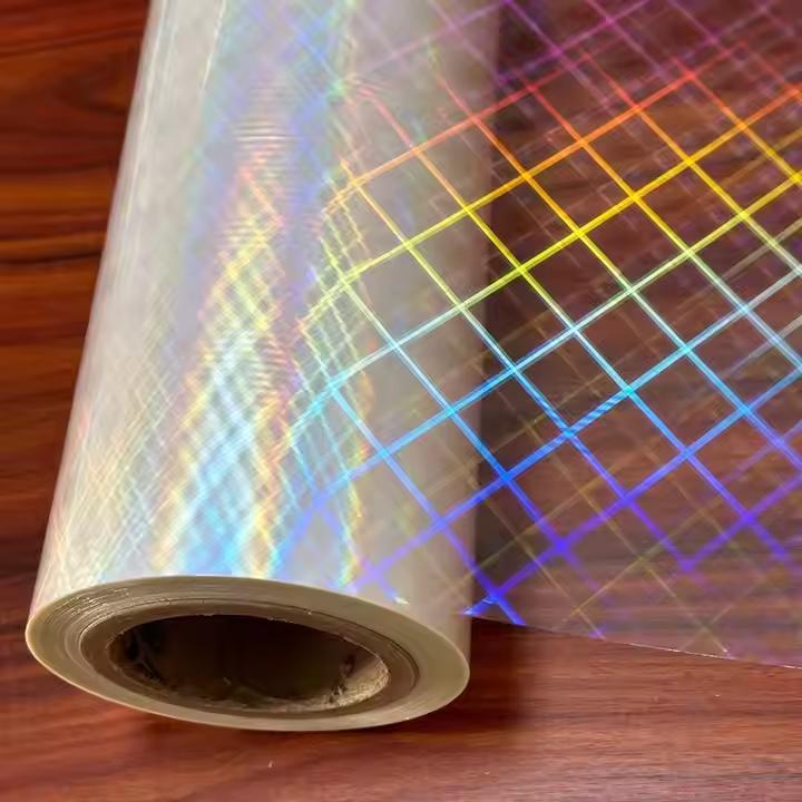 New Pattern Transparent Holographic BOPP Plastic Film for Gift Craft Packaging Multiple Extrusion Process