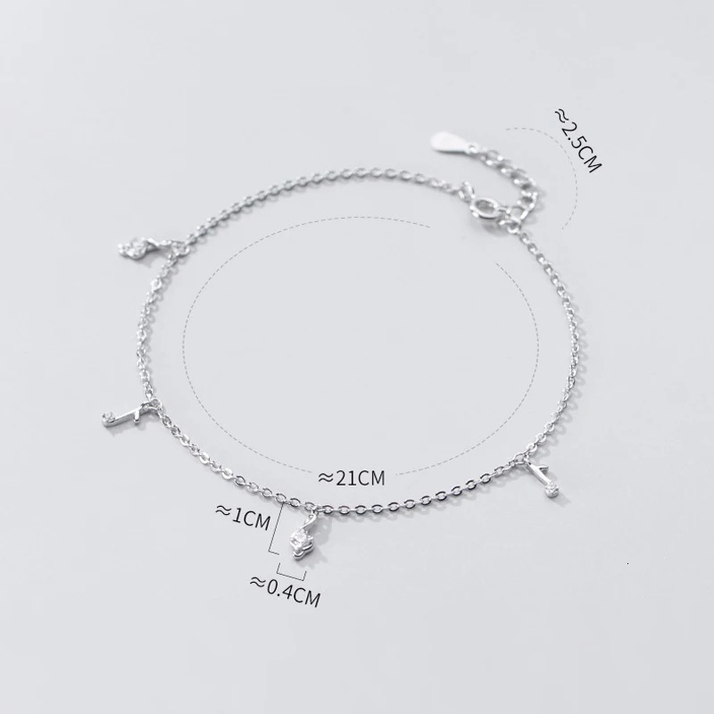 925 silver womens ankle bracelet leg chain music note ankle bracelet fashion trend rose gold platinum color 21 cm adjustable 241107