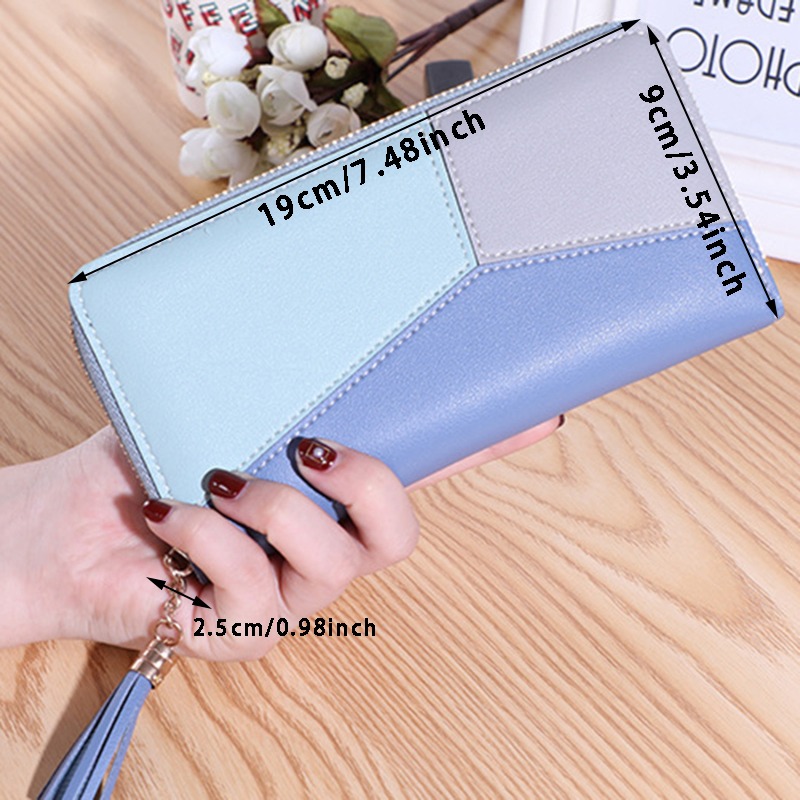 Wallet Women Long Zipper Large Capacity Phone Bag Versatile Handheld Bag Card Bag Fashion Coin Purse Women Long Clutch Wallets