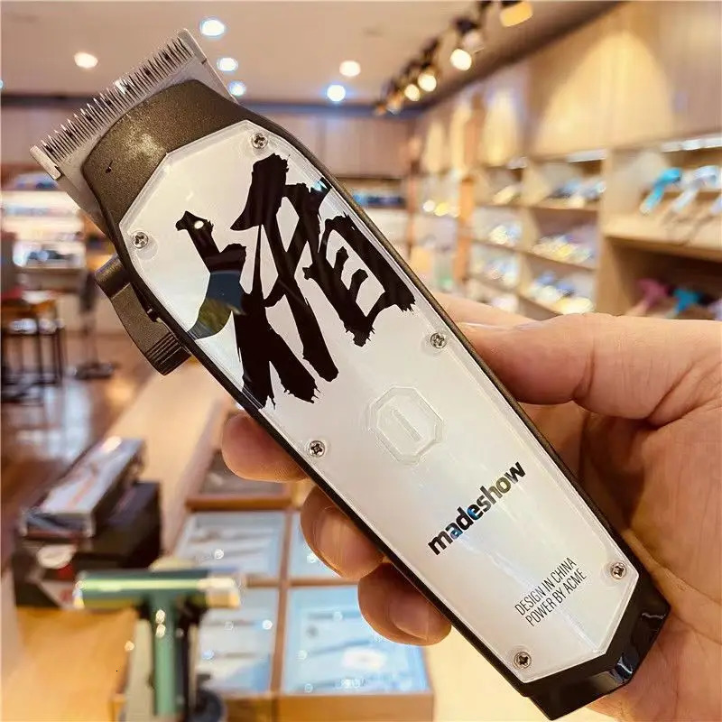 Madeshow m10 Hair Cutter Professional Oil Head Gradient Clipper Plated Ceramic Blade 7000rpm Salon Trimmer 241106