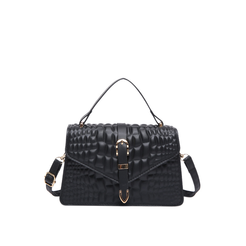 Fashion Female Shoulder Bag Alligator Pattern Small Square Bags for Women Pure Candy Color Crossbody Bags PU Leather Handbags