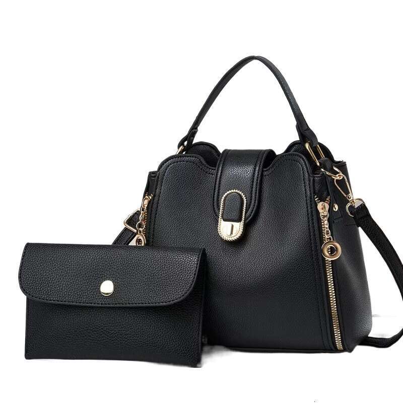 New solid color mother fashion trend women's large capacity shoulder crossbody bag handbag bags