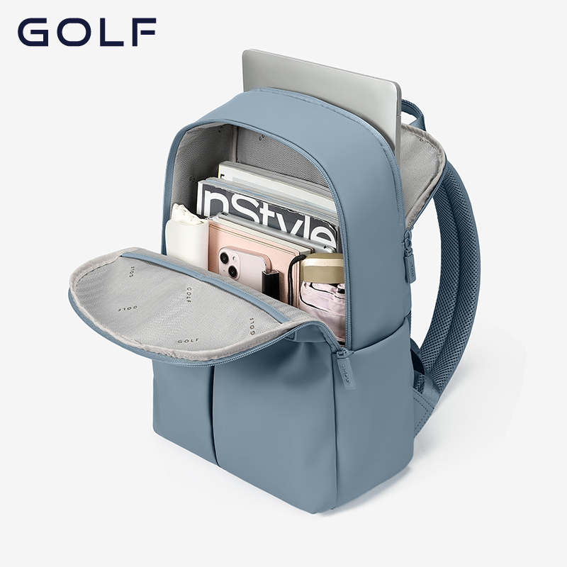 GOLF backpack, fashionable and casual trend, middle and high school student backpack, female commuting computer backpack, travel
