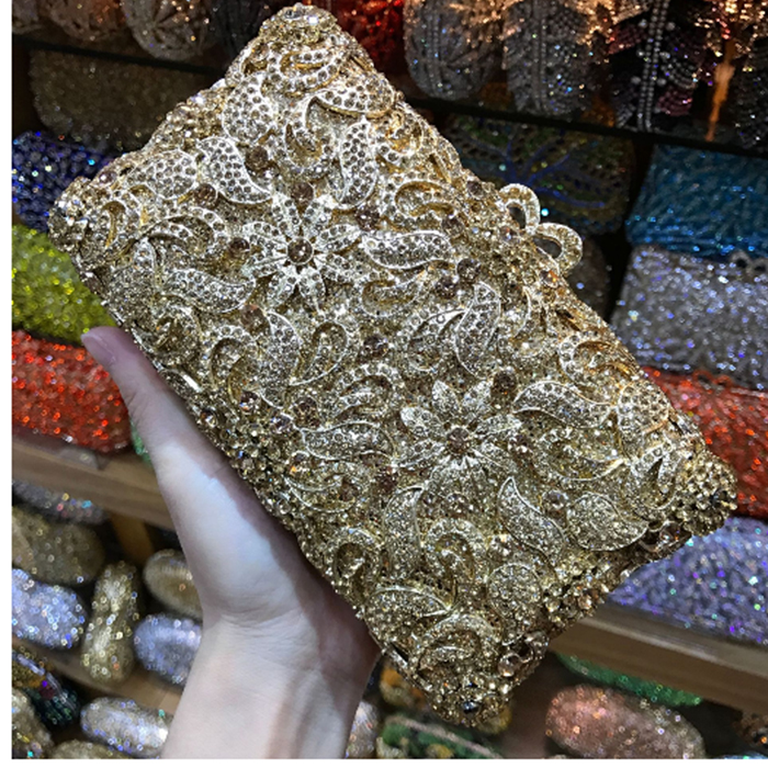 lady mini diamond crystal xiyuan evening bags silver party bags luxury diamante wedding purse clutch bag women gold bag