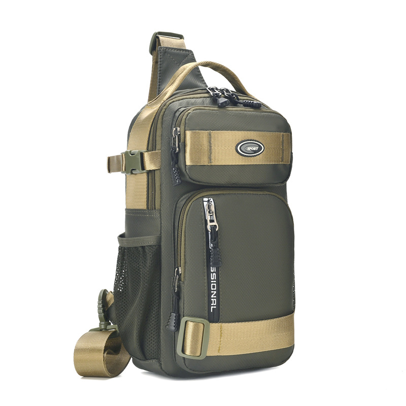 New Fashion Large Capacity Shoulder Bag Men Leisure Outdoor Travel Crossbody Bag Multi-functional Waterproof Chest Bag Hot Sale