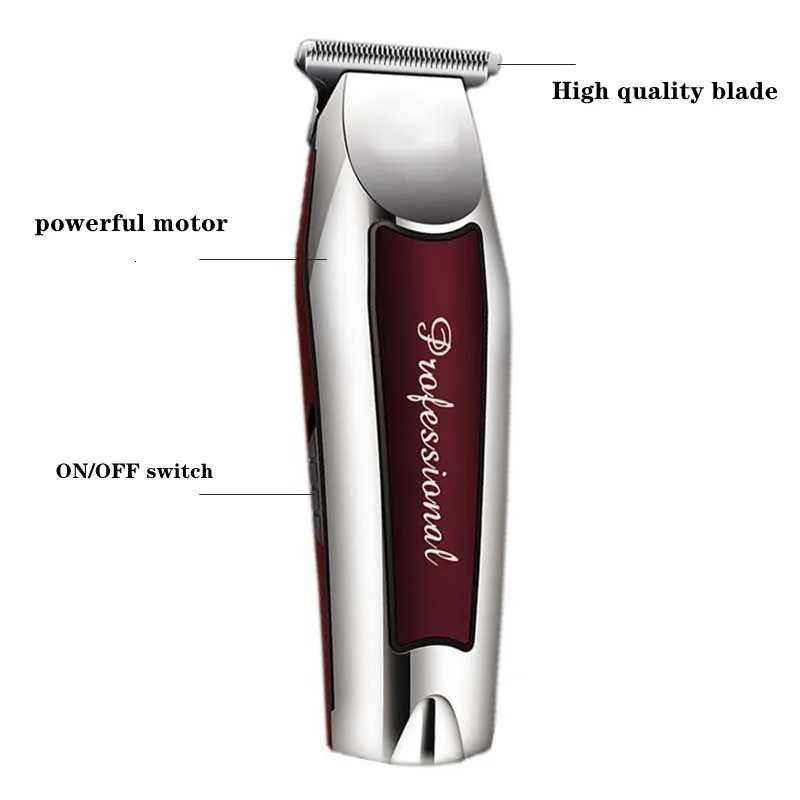 Rechargeable Hair Clipper For Men Grooming Kit Professional Electric Beard Trimmer Body Edge Outline Detail Haircut Machine 241106
