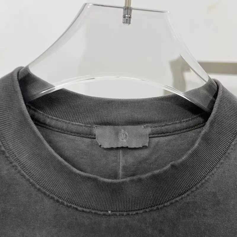 Men's T-Shirts Heavy Industrial THUG CLUB Vintage Embroidery T-shirt Best Quality 1 1 Premium Feeling Loose Casual Washed Tops Mens Womens Tee J2