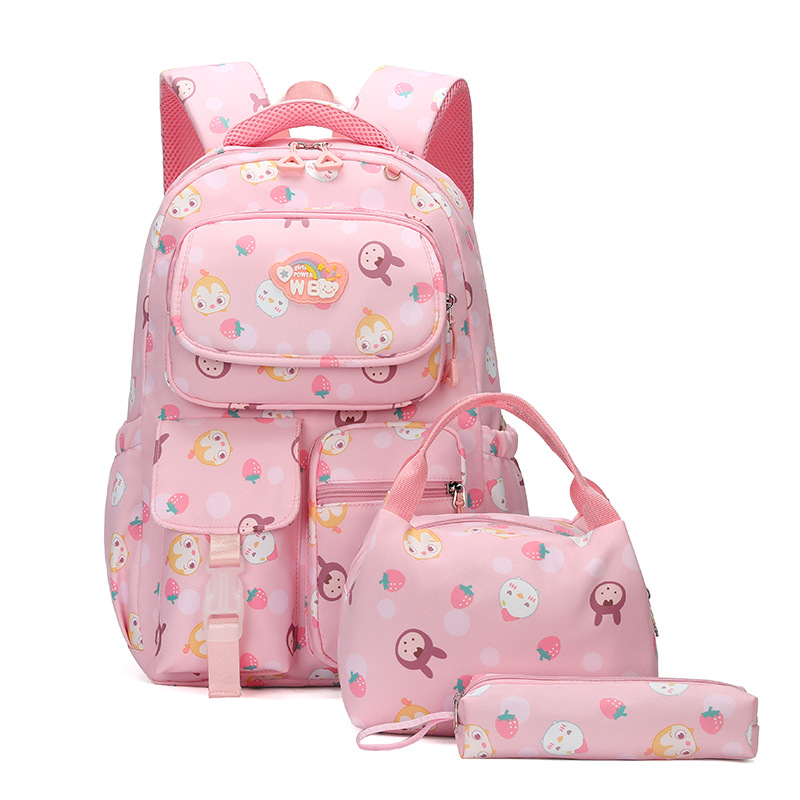 Japanese Style Cartoon Printed School Backpack For Teenage Girls 3 Pcs/set Waterproof Nylon Backpacks Kids School Bags Satchel