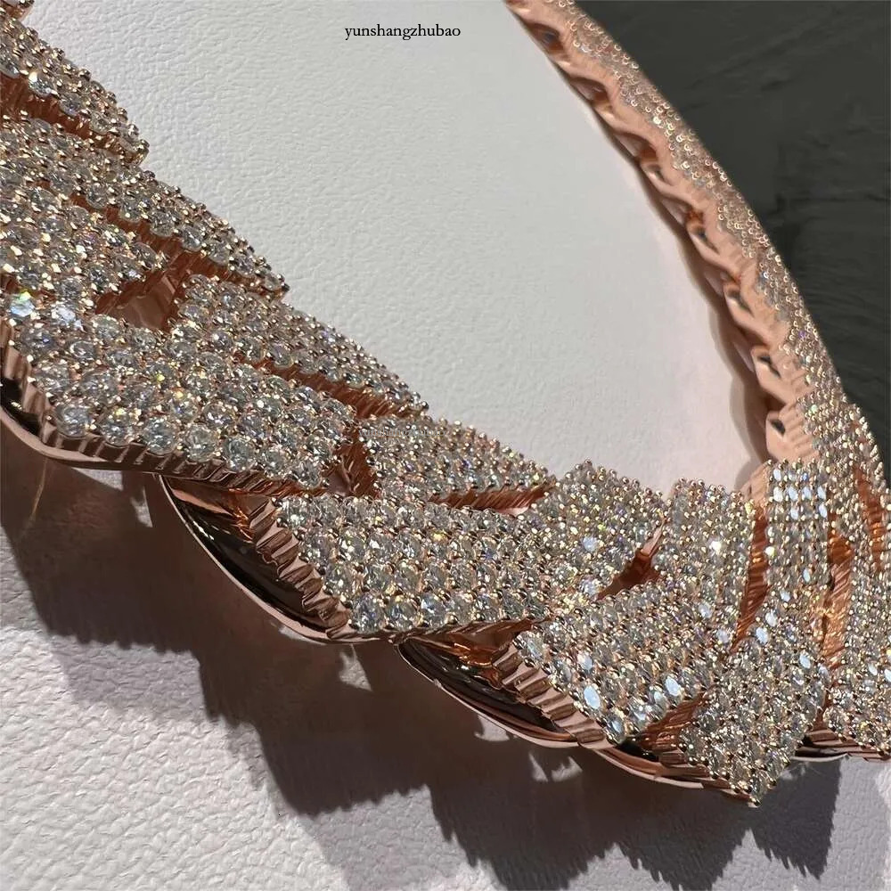 designer sier necklace Necklaces iced out pass dia tester Sterg Vvs moissanite pendant cuban k chain