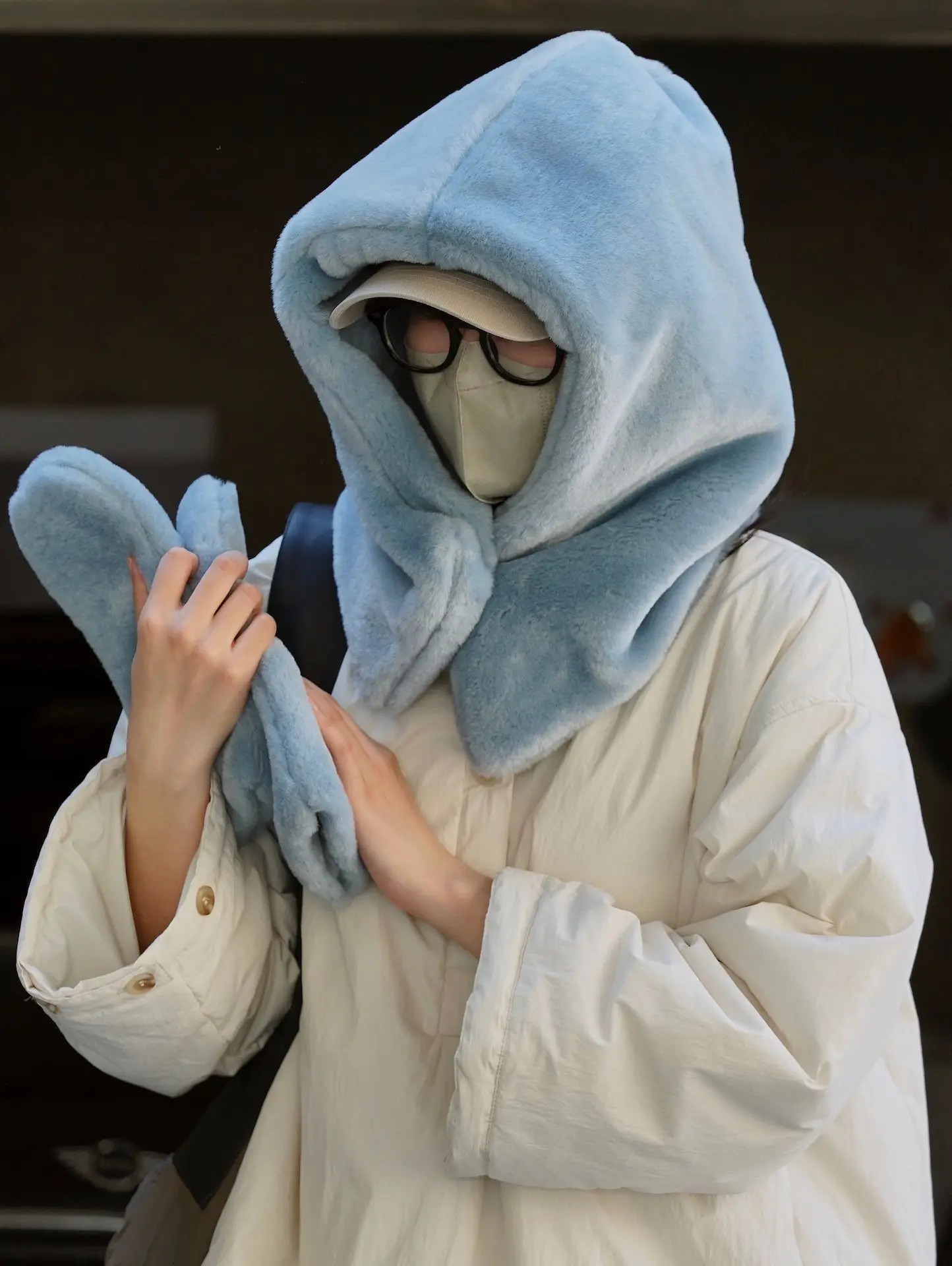 Winter womens casual solid color pleated hat 241107