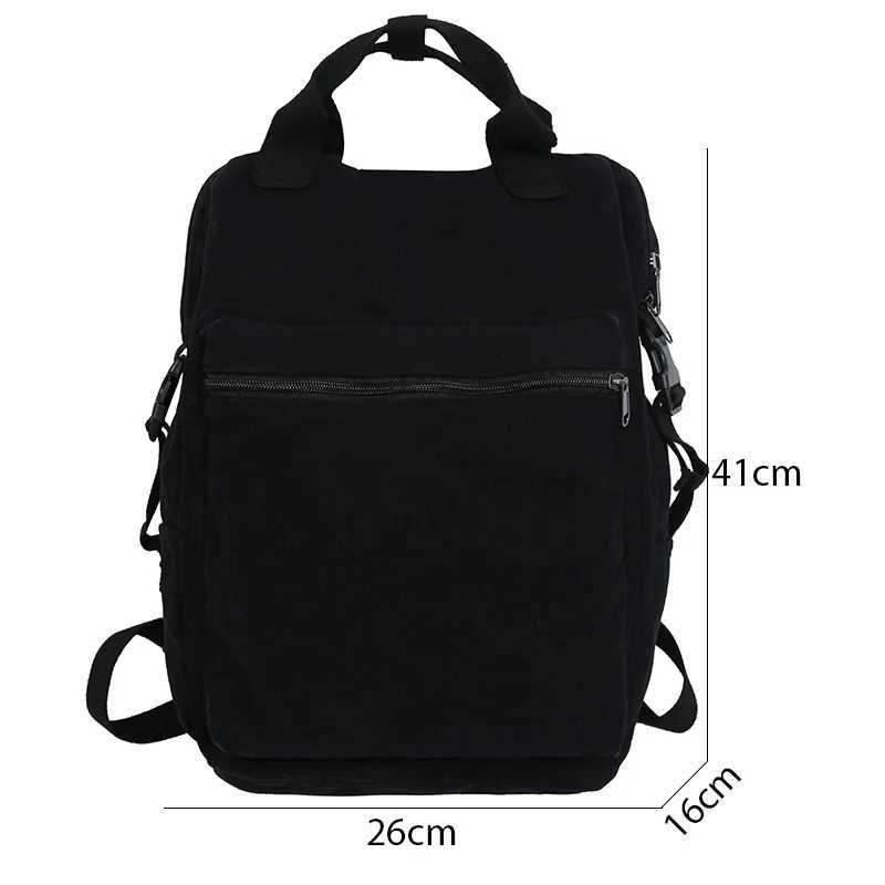 Unisex Shoulder Backpack Casual Solid Color Hiking Outdoor Sport School Bag Large Capacity Travel Laptop Rucksack 241107