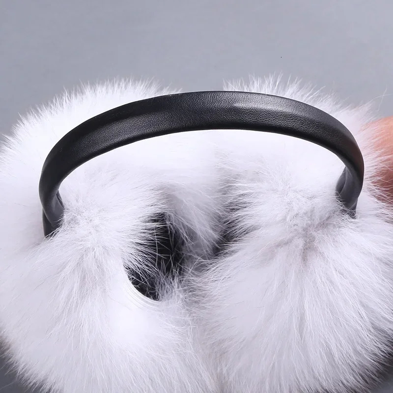 Real Fox Fur Soft Plush Earrings Warm Winter Accessories Warm Earrings Mens Fashion Earrings Retractable Earrings 241107
