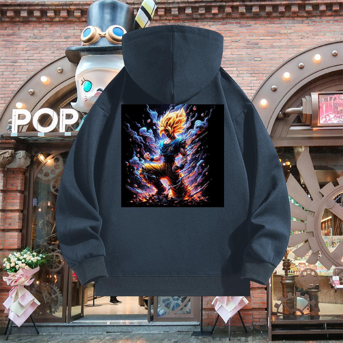 2024 New Men Hoodie Long Sleeve Soft Free Shipping Mens Hoodie Cartoon Printing S-3XL Clothings Home Outdoor 350g Cotton